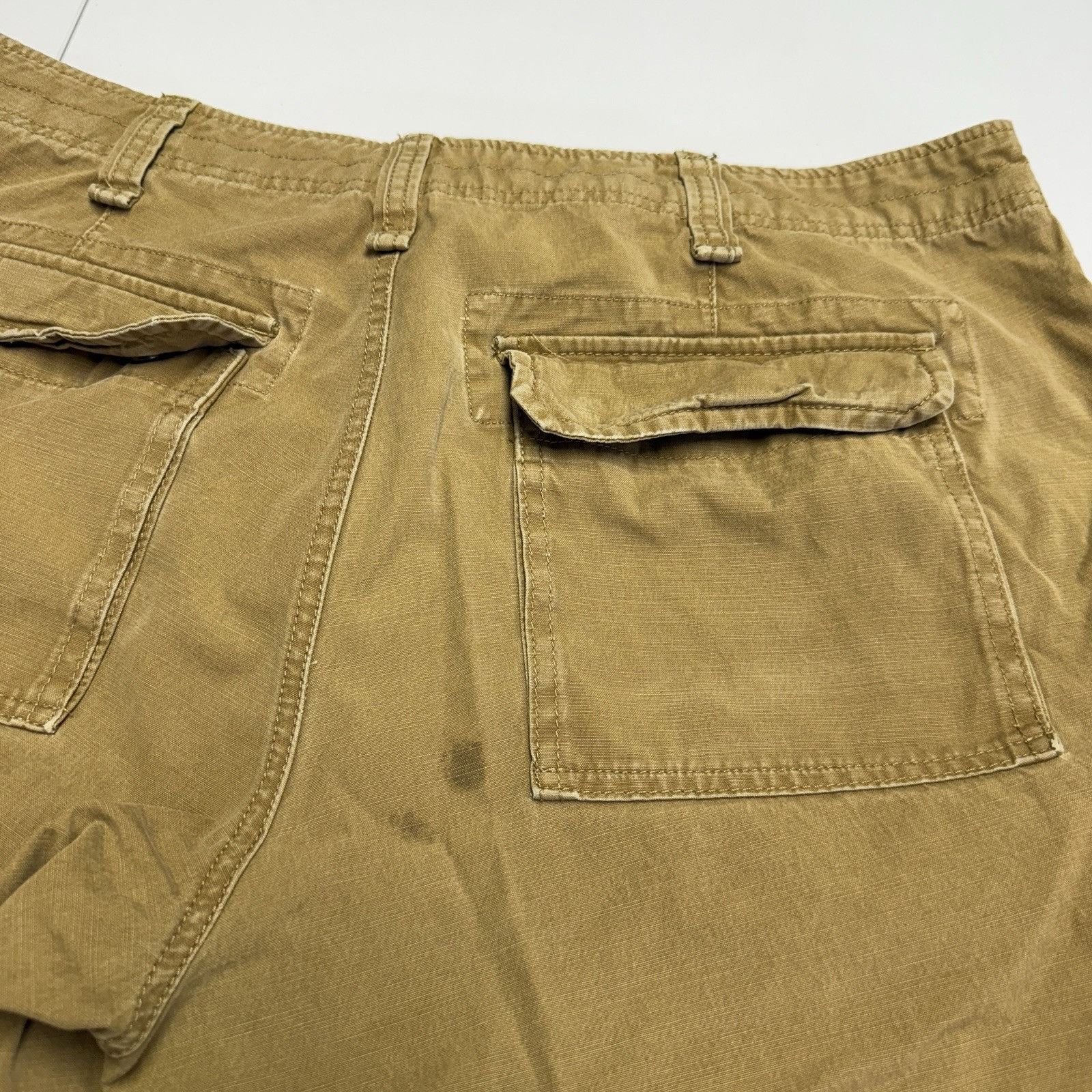 Eddie Bauer Vintage Eddie Bauer Cargo Pants Mens 38x34 Brown Canvas Y2K Size US 38 / EU 54 - 3 Thumbnail