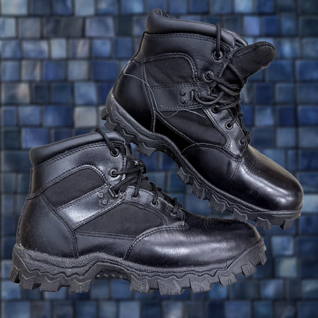 Vintage ROCKY 6" Alpha Force Composite Toe Boots Mens 9M Black Leather Waterproof Boot Leather Combat Ankle 9Mens Black RockY S2V Size US 9 / EU 42 - 1 Thumbnail
