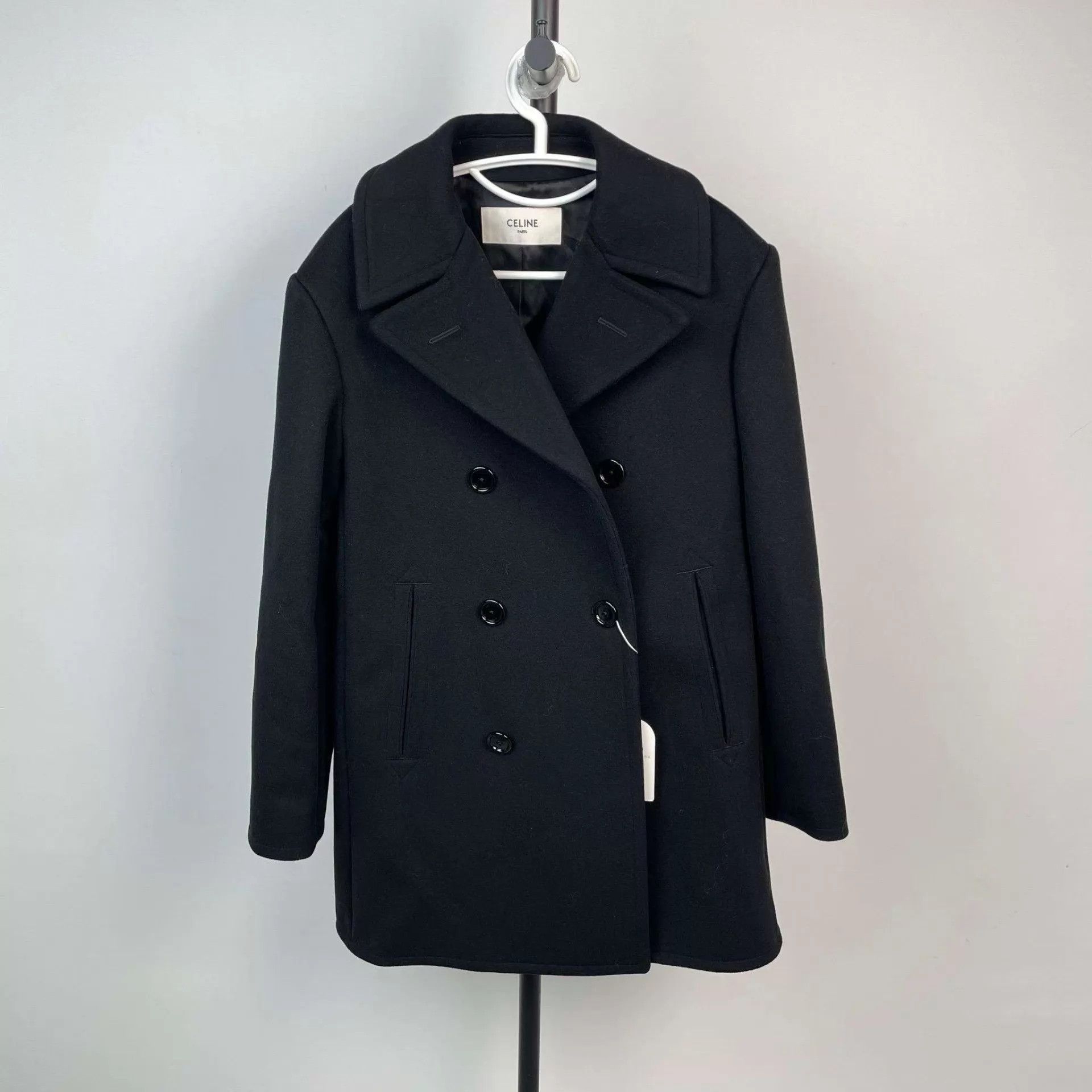 Celine Celine Double-Breasted Wool Coat New w/ tags 260315LHYHQ14 Size US S / EU 44-46 / 1 - 1 Thumbnail