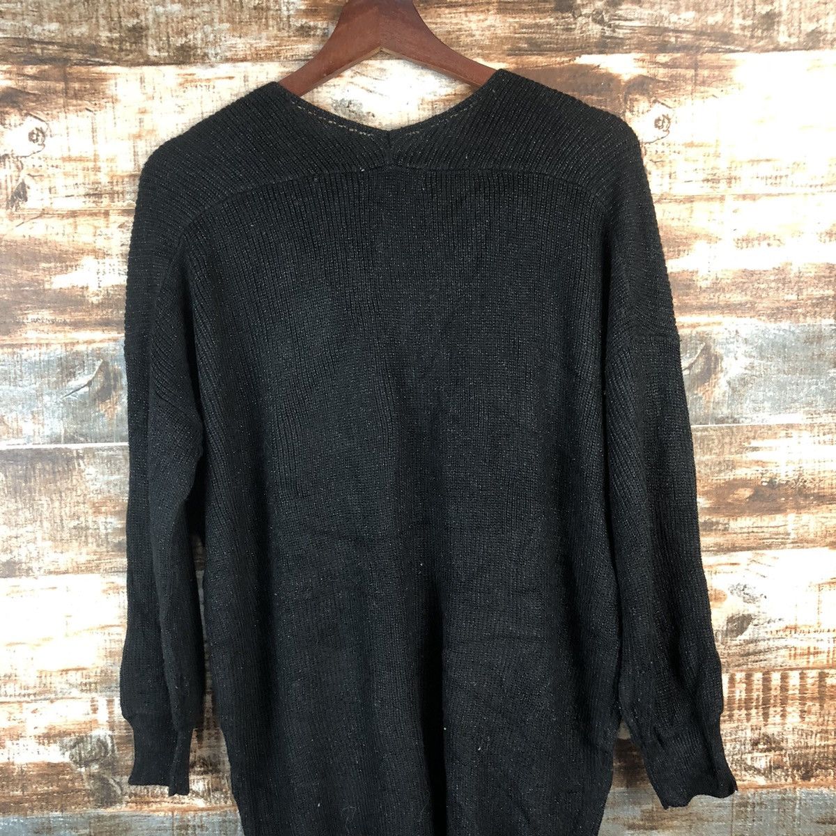 Homespun Knitwear × Japanese Brand DL R.P.S Black long Knitwear #C735 Size M / US 6-8 / IT 42-44 - 13 Thumbnail