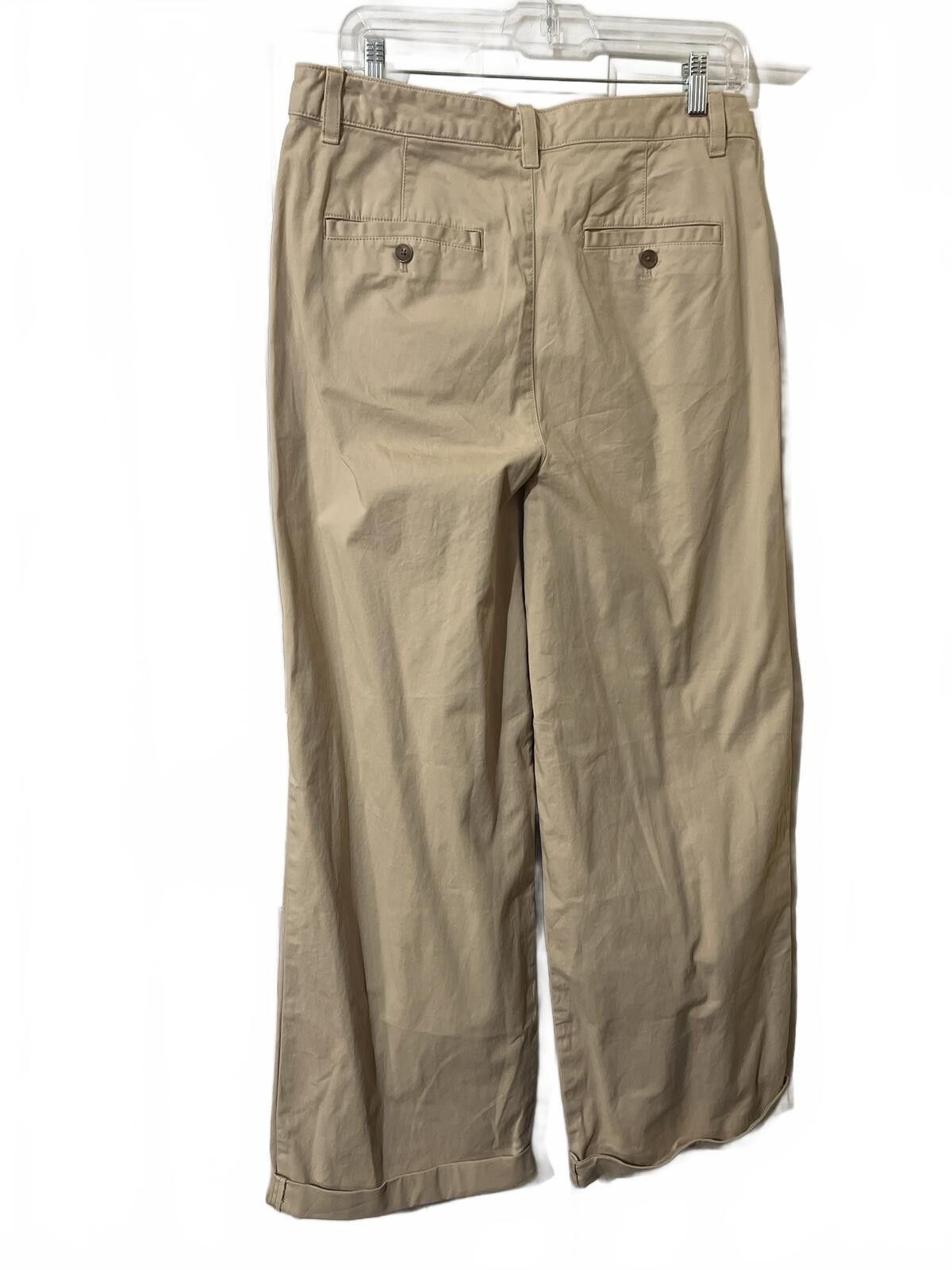 Gap Gap sz10 Wide Leg Beige pleated khaki NWT Coastal grandma Size 32" / US 10 / IT 46 - 6 Thumbnail
