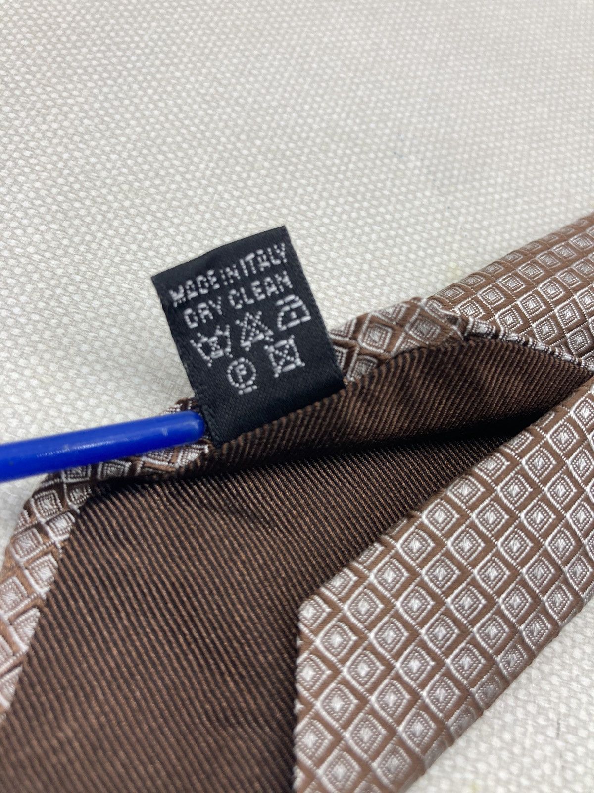 Patek Philippe Patek Philippe Silk Tie – Brown Geometric Pattern Size ONE SIZE - 6 Thumbnail