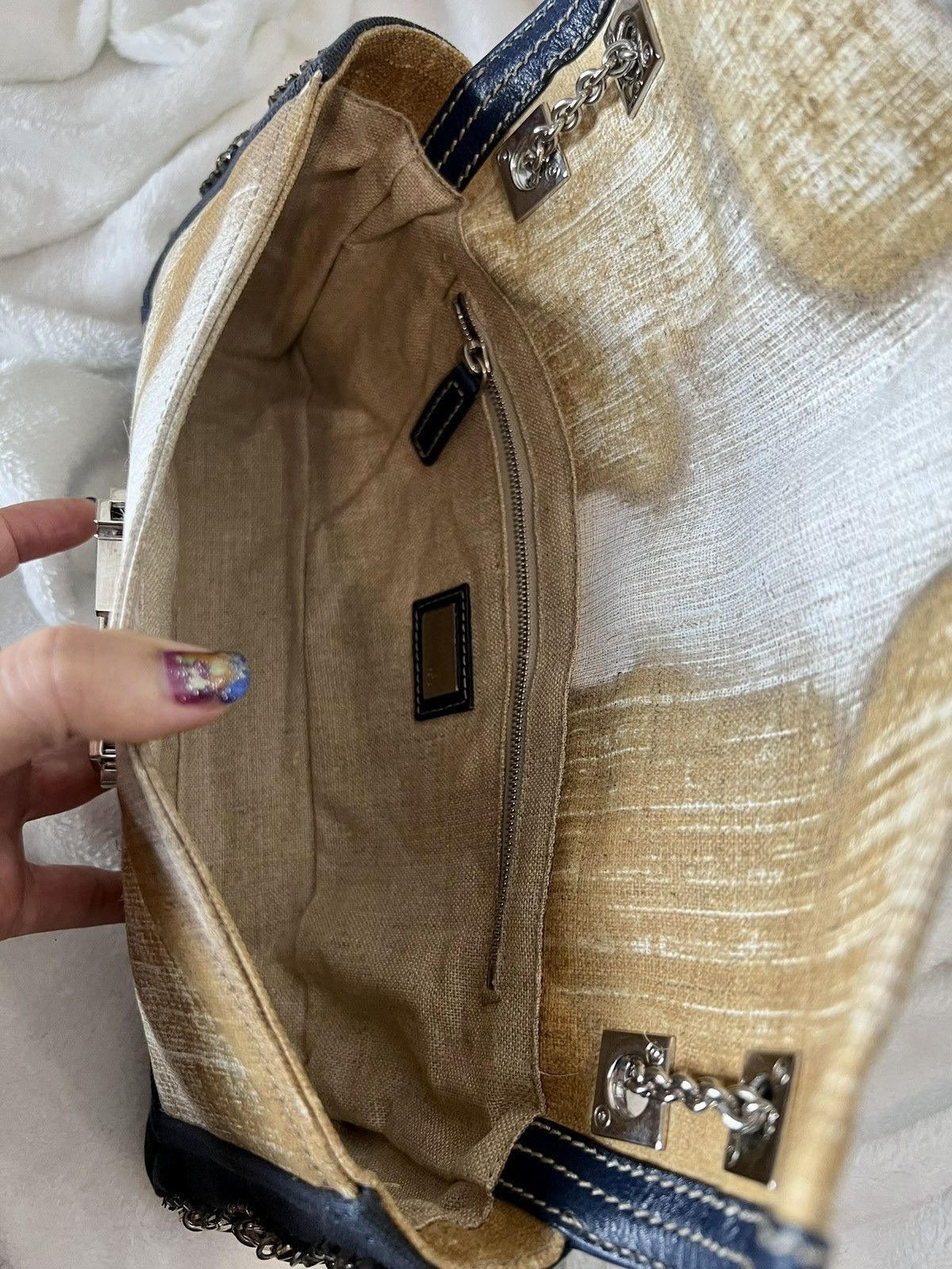 Fendi Fendi Embellished Canvas Baguette Size ONE SIZE - 19 Thumbnail