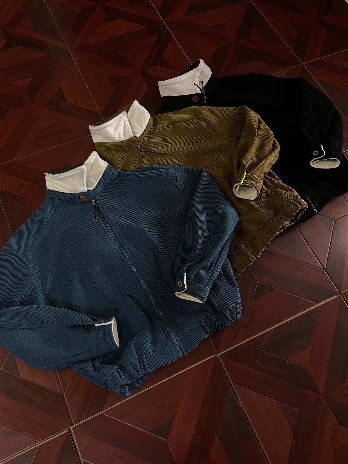 Other Corduroy Full Zip Jacket, Casual Zip Sweater Size US M / EU 48-50 / 2 - 5 Thumbnail