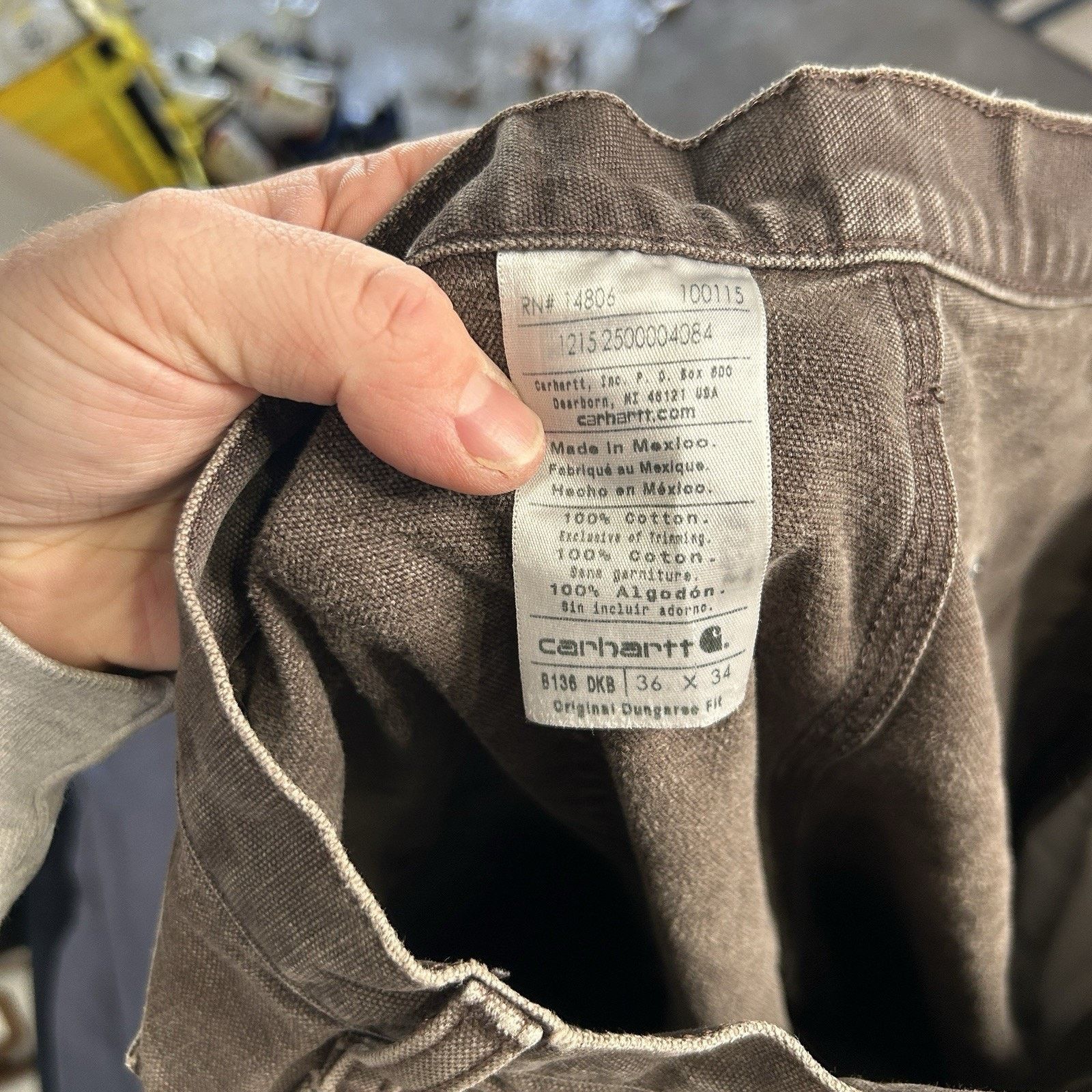 Carhartt Thrashed Carhartt DoubleKnee Pants “Dark Brown” B136 DKB Size US 36 / EU 52 - 8 Thumbnail