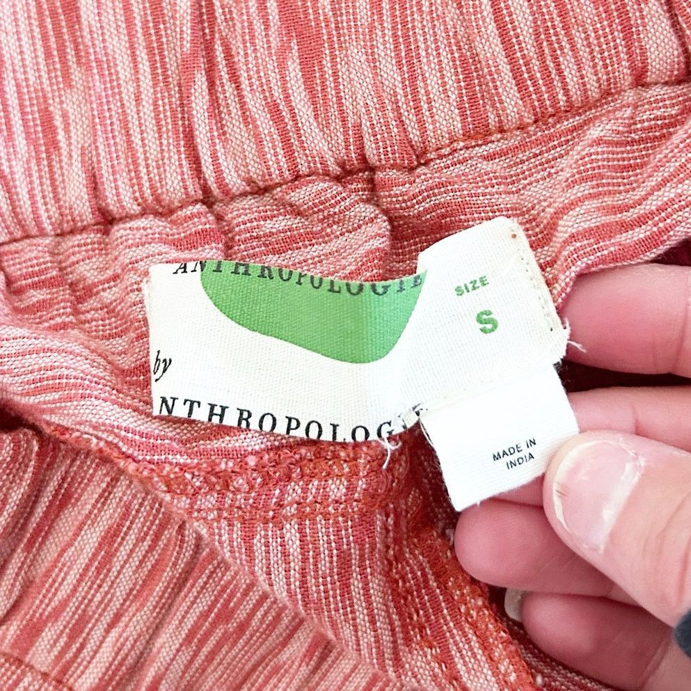 Anthropologie By Anthropologie Red Longshore Ikat Cotton Pants Sz S Size 27" / US 4 / IT 40 - 2 Thumbnail