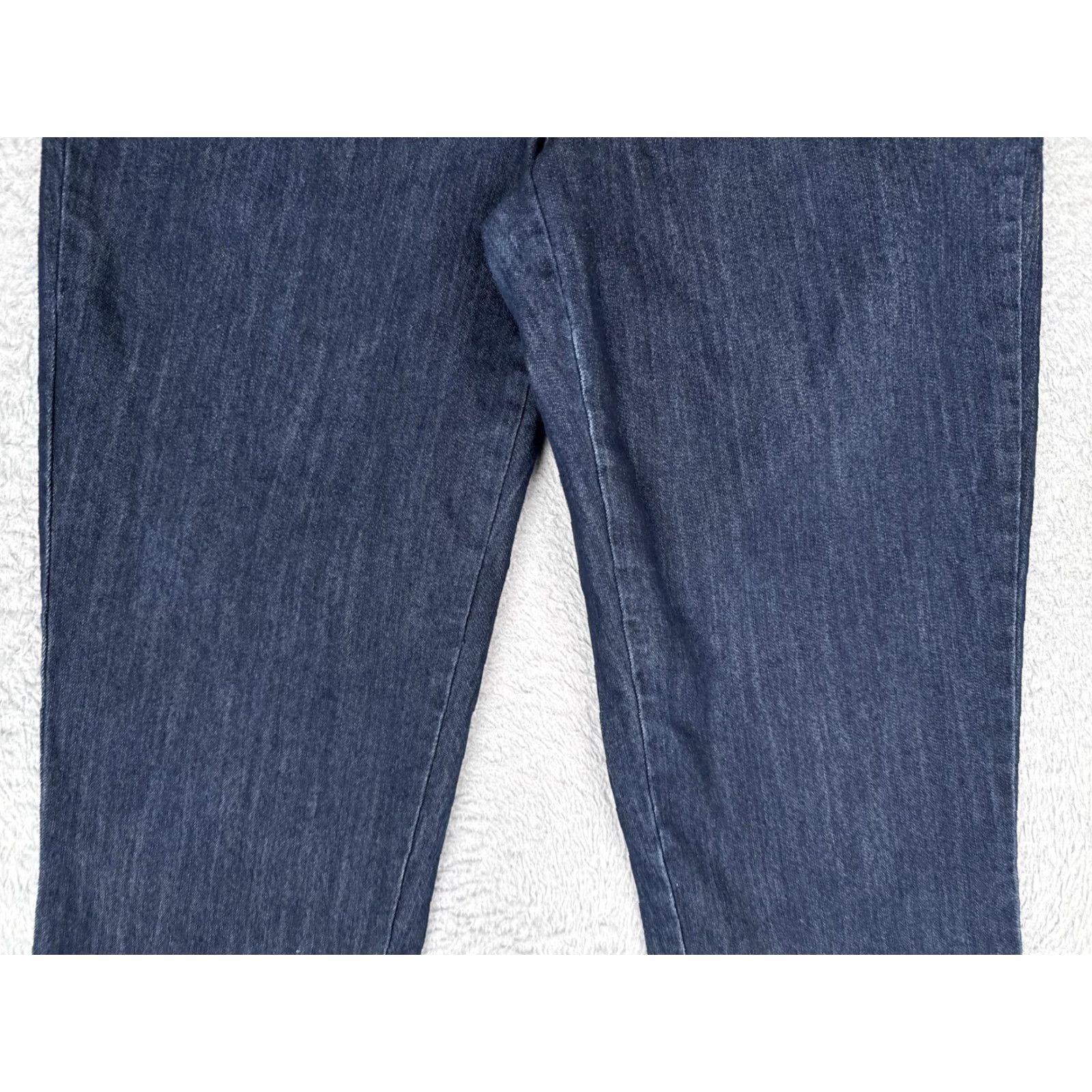 Vintage Style&co Jeans Capri Womens 10 Blue Dark Wash Mid Rise Denim Stretch 30x23 Size 32" / US 10 / IT 46 - 3 Thumbnail