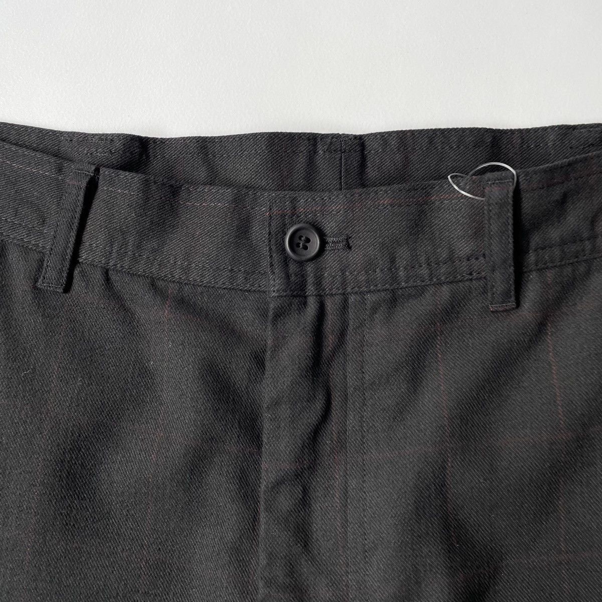 Comme des Garcons Black Cotton Check Print Trousers Size US 32 / EU 48 - 5 Thumbnail