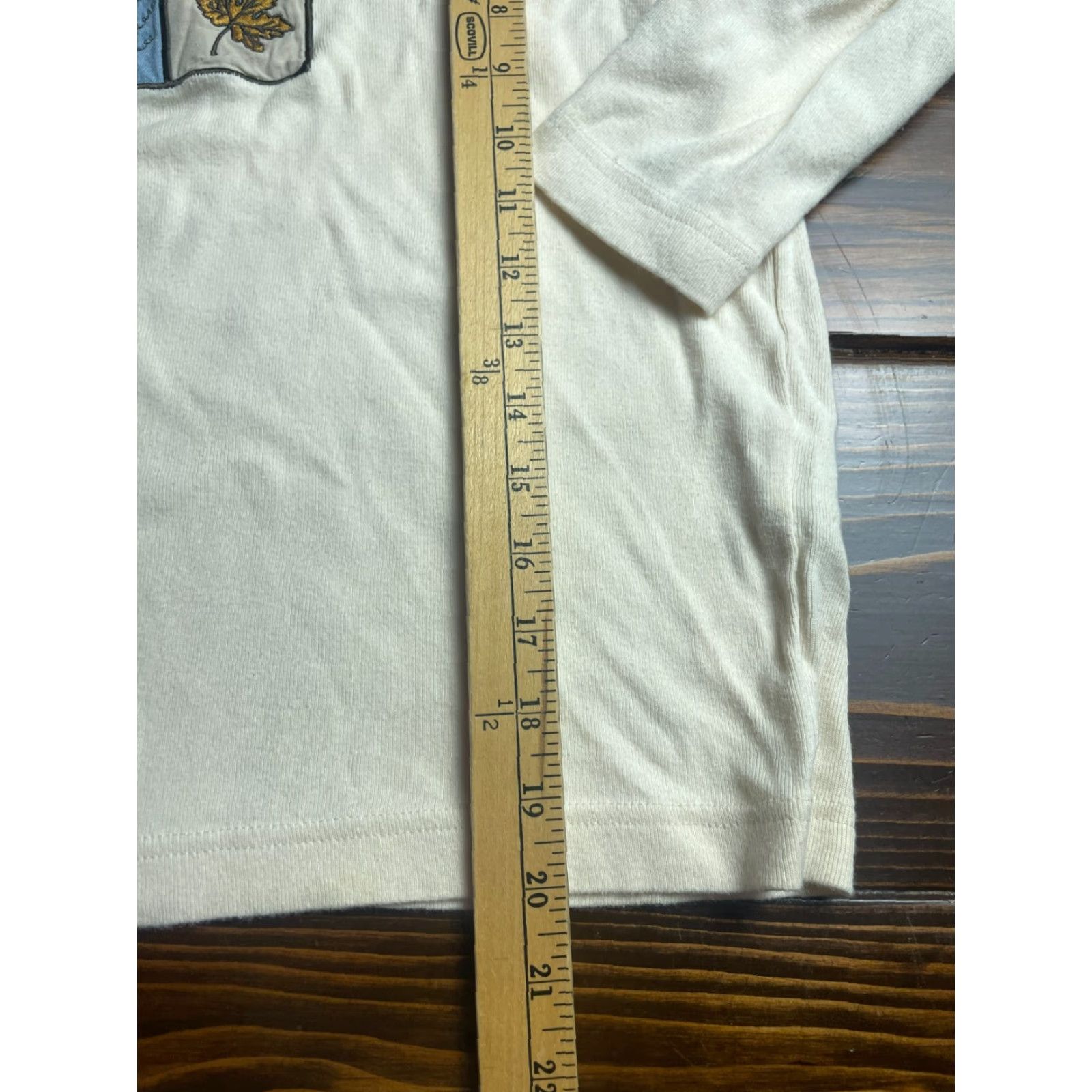 Vintage Christopher & Banks Shirt Womens Small Cream Fall Autumn Leaves 3/4 Sleeve T-Shirt Casual Vintage No Size S / US 4 / IT 40 - 5 Thumbnail
