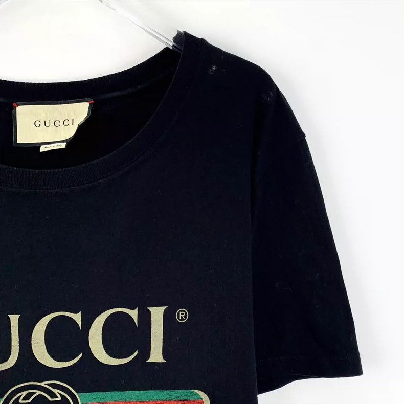 Gucci Gucci Black Logo Cotton TShirt M Size-2505 Size M / US 6-8 / IT 42-44 - 3 Thumbnail