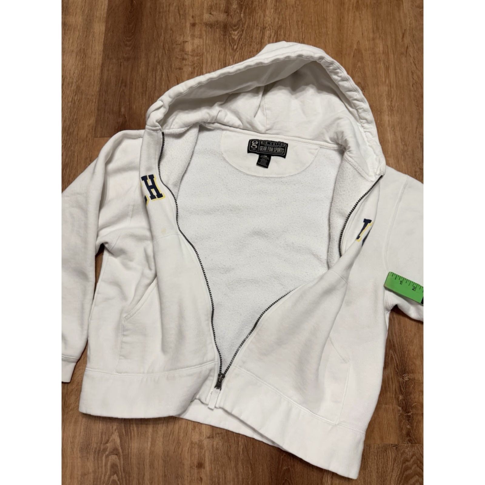 Vintage VINTAGE University Of Michigan Gear For Sports White Full Zip Jacket S Small 3-in-1 Cotton Blend Mens Size US S / EU 44-46 / 1 - 4 Thumbnail