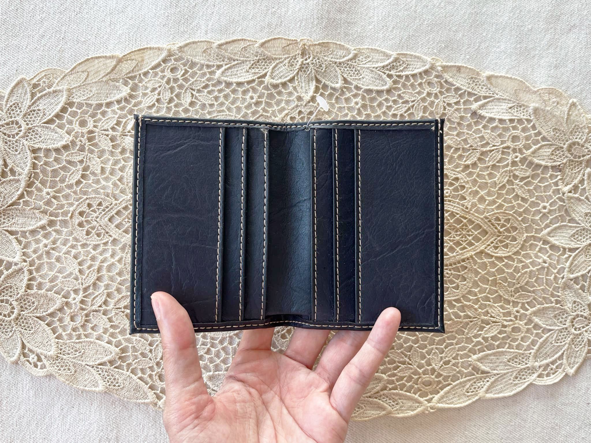 Vintage Deadstock Don 1950 FOUNDED faux Leather Bifold Men's wallet Size ONE SIZE - 7 Thumbnail