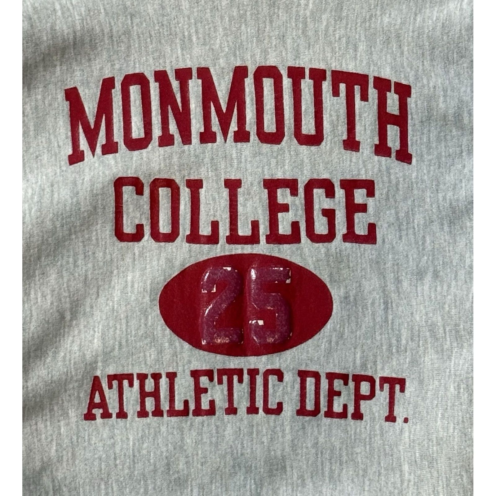Champion VINTAGE Champion Reverse Weave Monmouth College Crewneck Sweatshirt 2XL Gray Graphic Print Mens Jersey Collegiate 90s Size US XXL / EU 58 / 5 - 3 Thumbnail