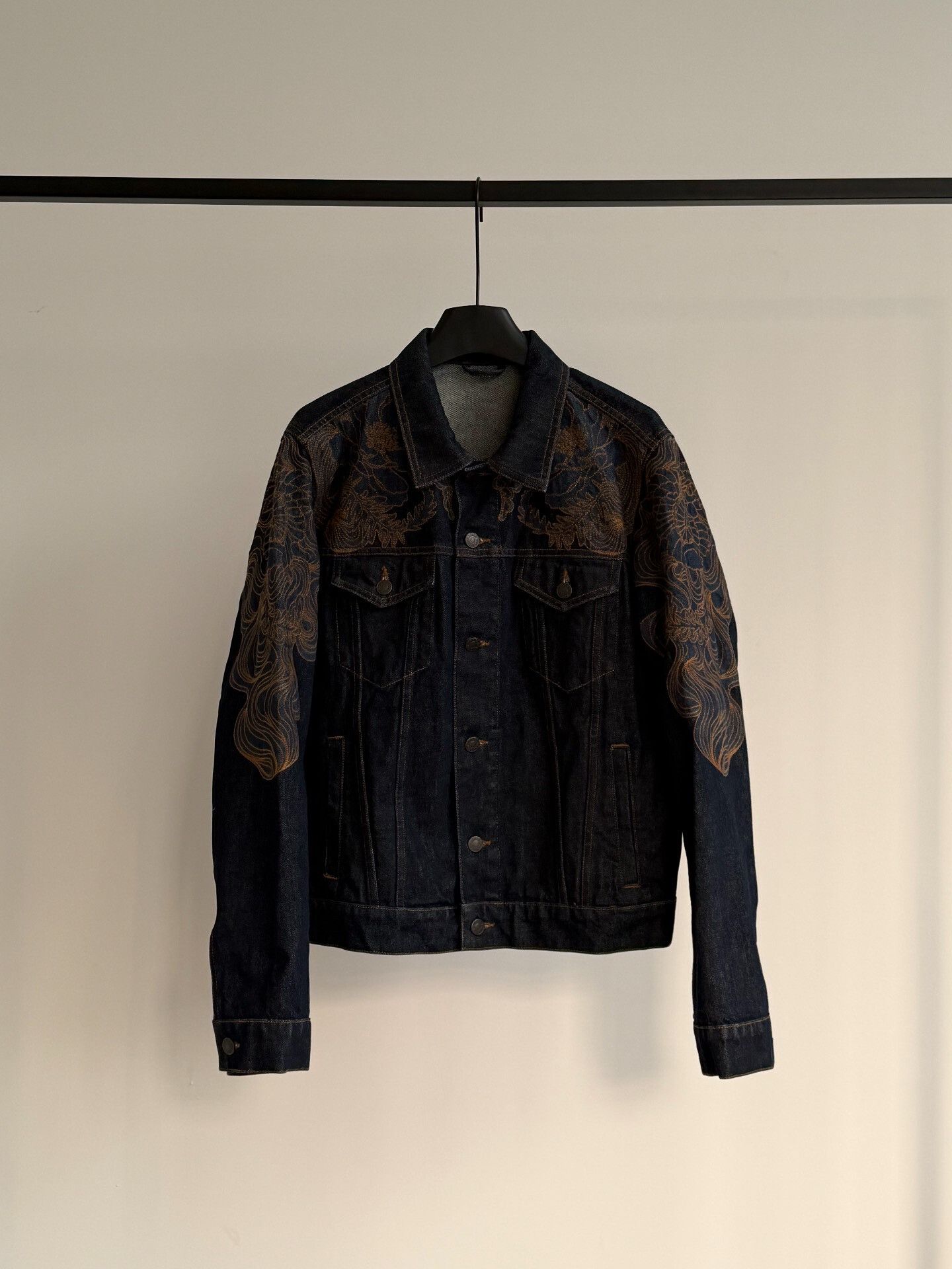 Dries Van Noten Dries Van Noten 18SS Embroidered Denim Jacket Size US M / EU 48-50 / 2 - 1 Thumbnail