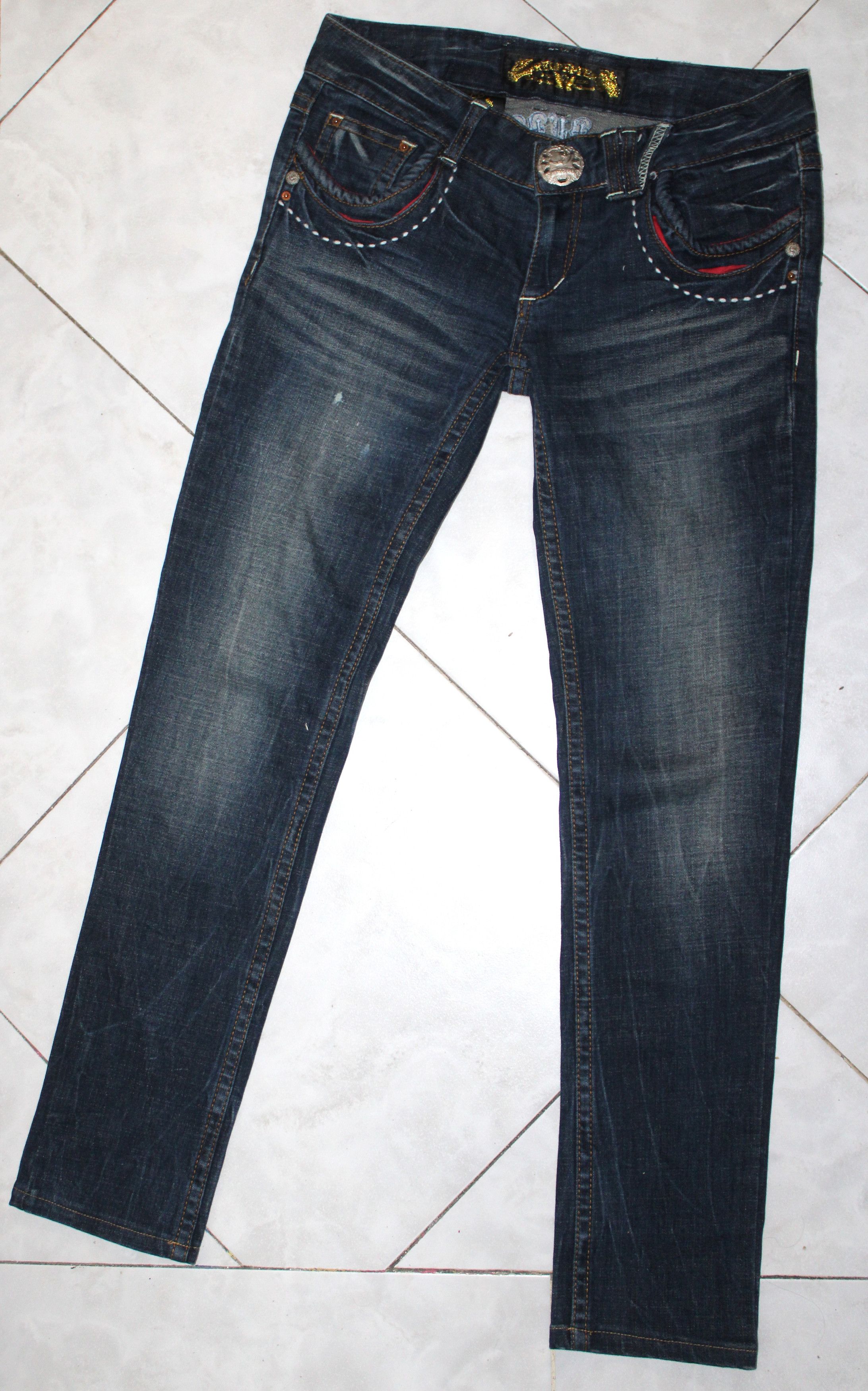 Japanese Brand Red pepper skinny jeans Size 28" / US 6 / IT 42 - 3 Thumbnail