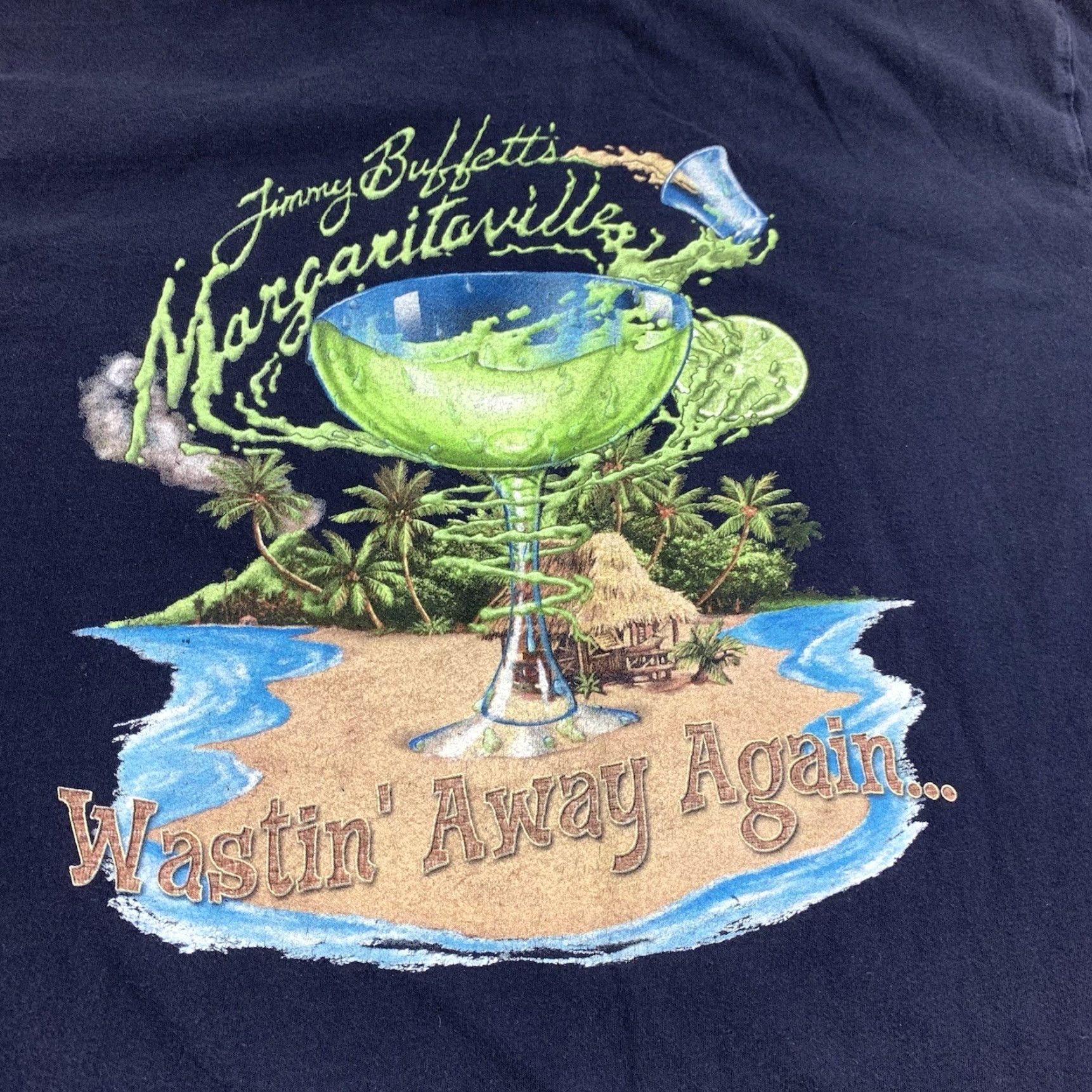 Vintage VINTAGE Margaritaville Beach Shirt Adult XL Blue Y2K Logo Mens Size US XL / EU 56 / 4 - 2 Thumbnail