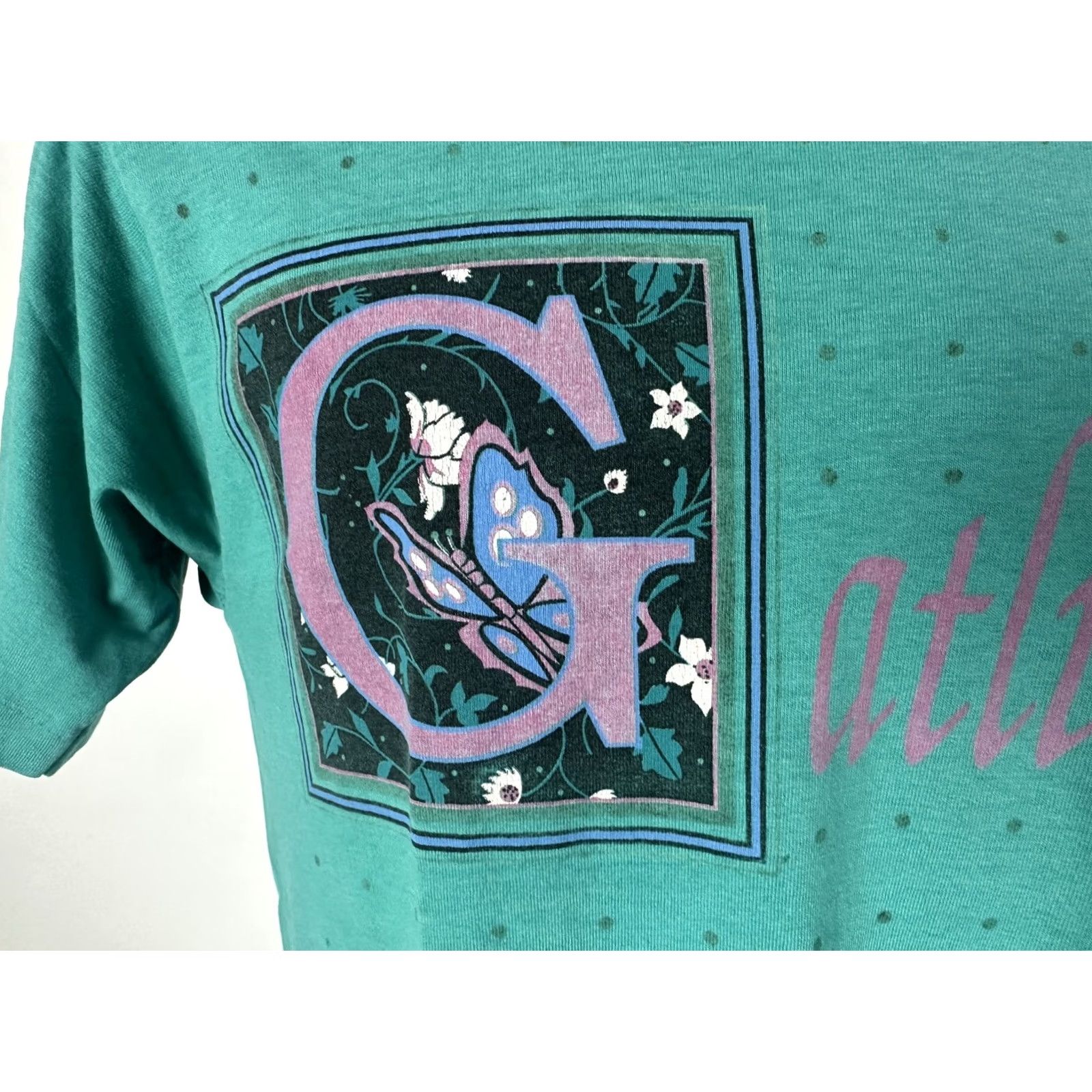 Fruit Of The Loom VINTAGE Gatlinburg T-Shirt M Fruit of the Loom Unisex Adults Cotton Polyester Teal Green 90s 90s Shirt Casual Hipster Grunge Size US M / EU 48-50 / 2 - 5 Thumbnail