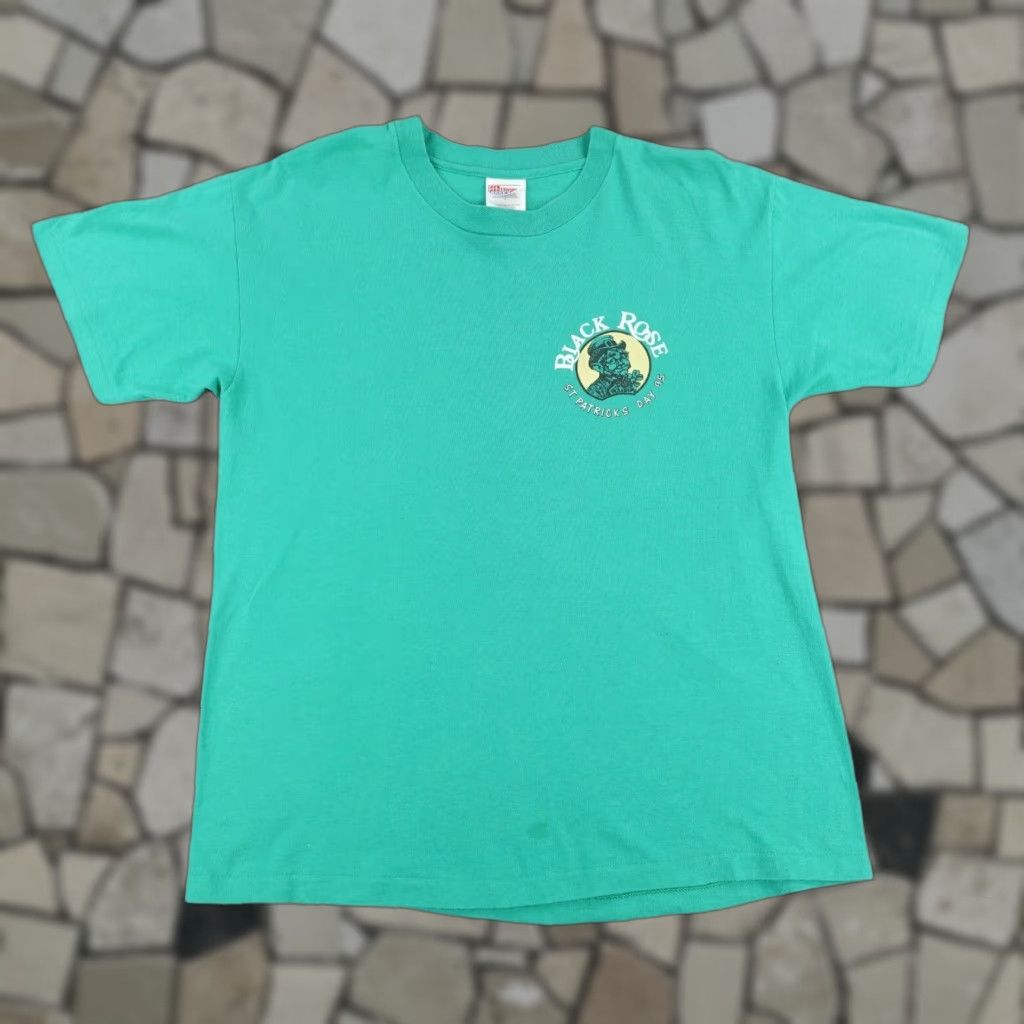Hanes VINTAGE St Patrick's Day T Shirt Men L Hanes Green 90s Pub Scottsdale Single Stitch Graphic Print Size US L / EU 52-54 / 3 - 1 Thumbnail
