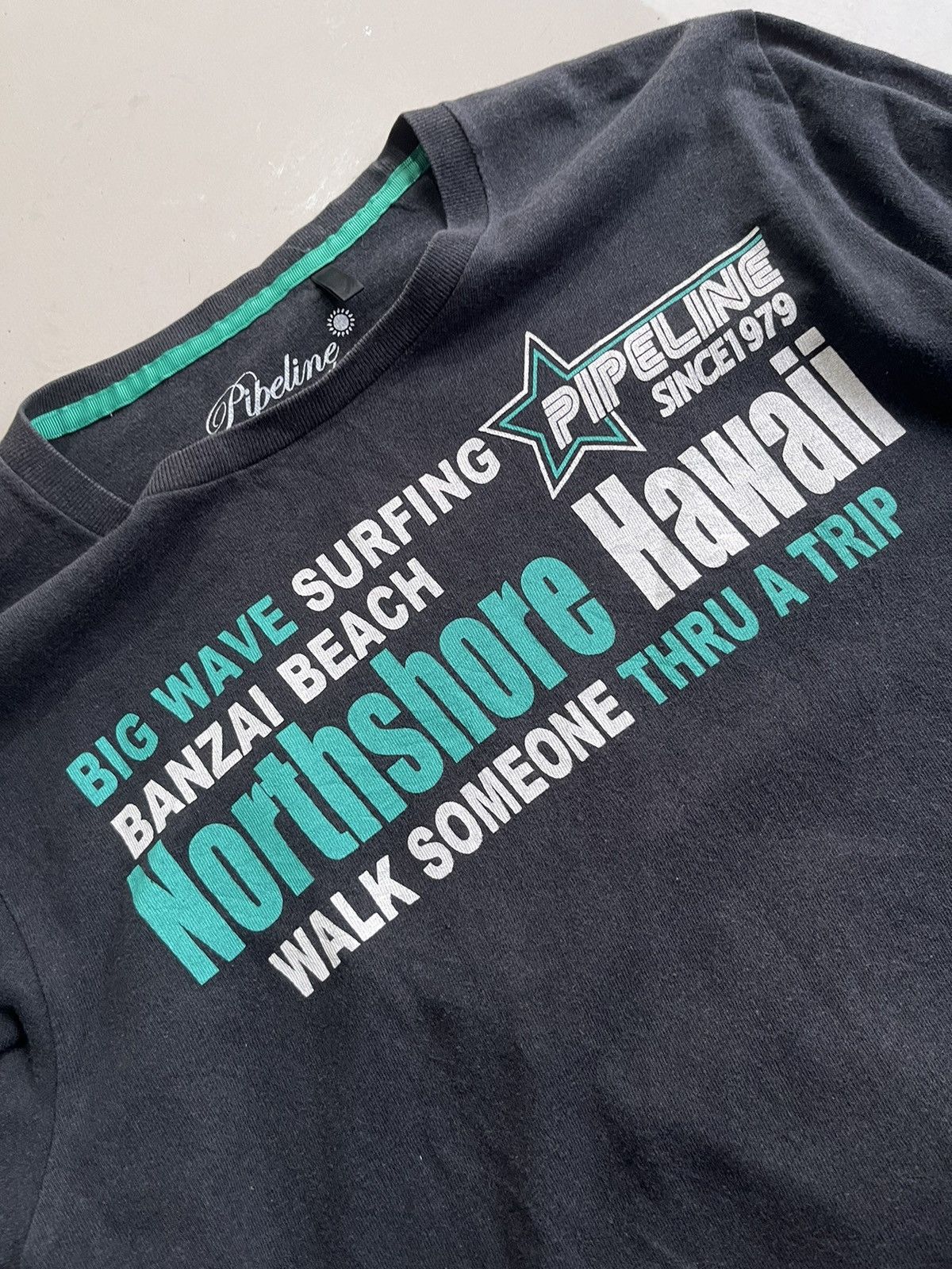 Hysteric Glamour × Japanese Brand × Le Grande Bleu (L.G.B.) JAPANESE Y2K NORTSHORE POEM LONGSLEVEE Size US S / EU 44-46 / 1 - 3 Thumbnail