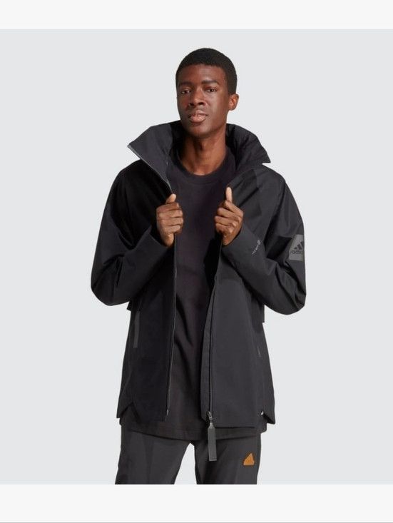 Adidas adidas MyShelter Rain.Rdy Rain Terrex Jacket Black Outdoor Size US XL / EU 56 / 4 - 2 Thumbnail
