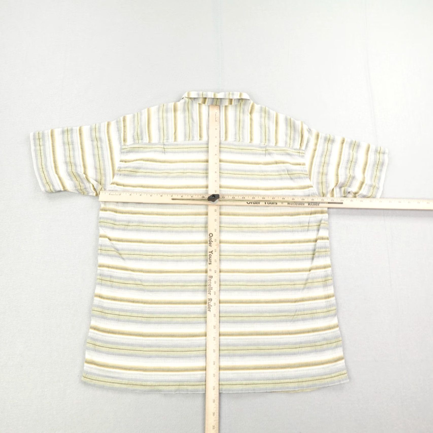 Patagonia VINTAGE Patagonia Shirt Men XL Beige Blue Green Orange Stripes Button Up Organic Size US XL / EU 56 / 4 - 5 Thumbnail