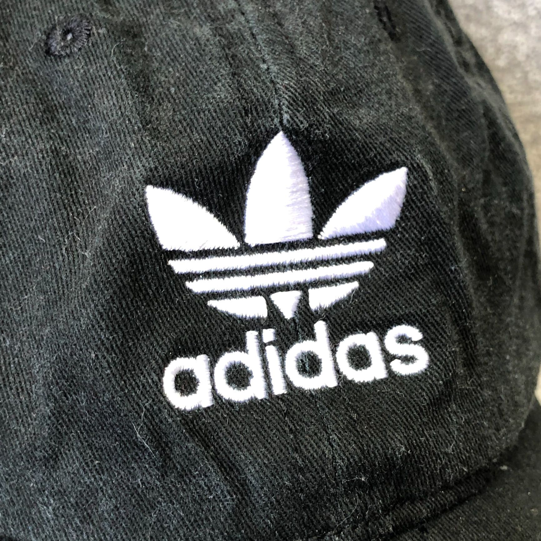 Adidas Adidas Hat Cap Baseball Dad Trefoil Logo Spell Out Black White Adjustable Men M1 Size ONE SIZE - 6 Thumbnail