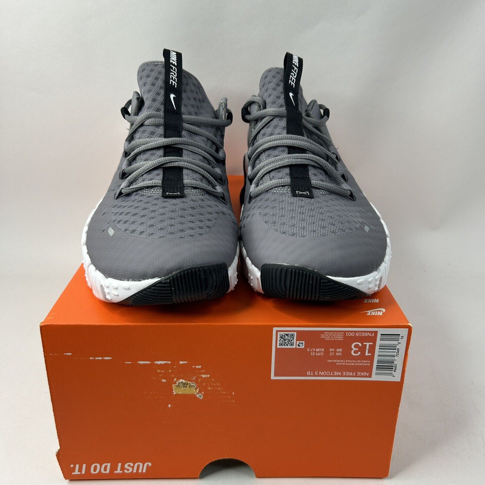 Nike Nike Free Metcon 5 TB “Gunsmoke Grey White Black” 2024 Size US 13 / EU 46 - 2 Thumbnail
