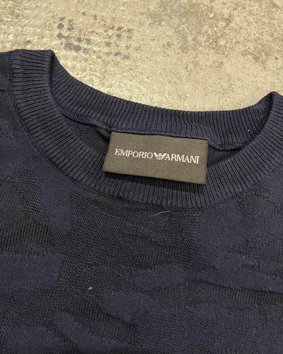 Emporio Armani Emporio Armani Navy Textured Sweater Size US S / EU 44-46 / 1 - 8 Thumbnail