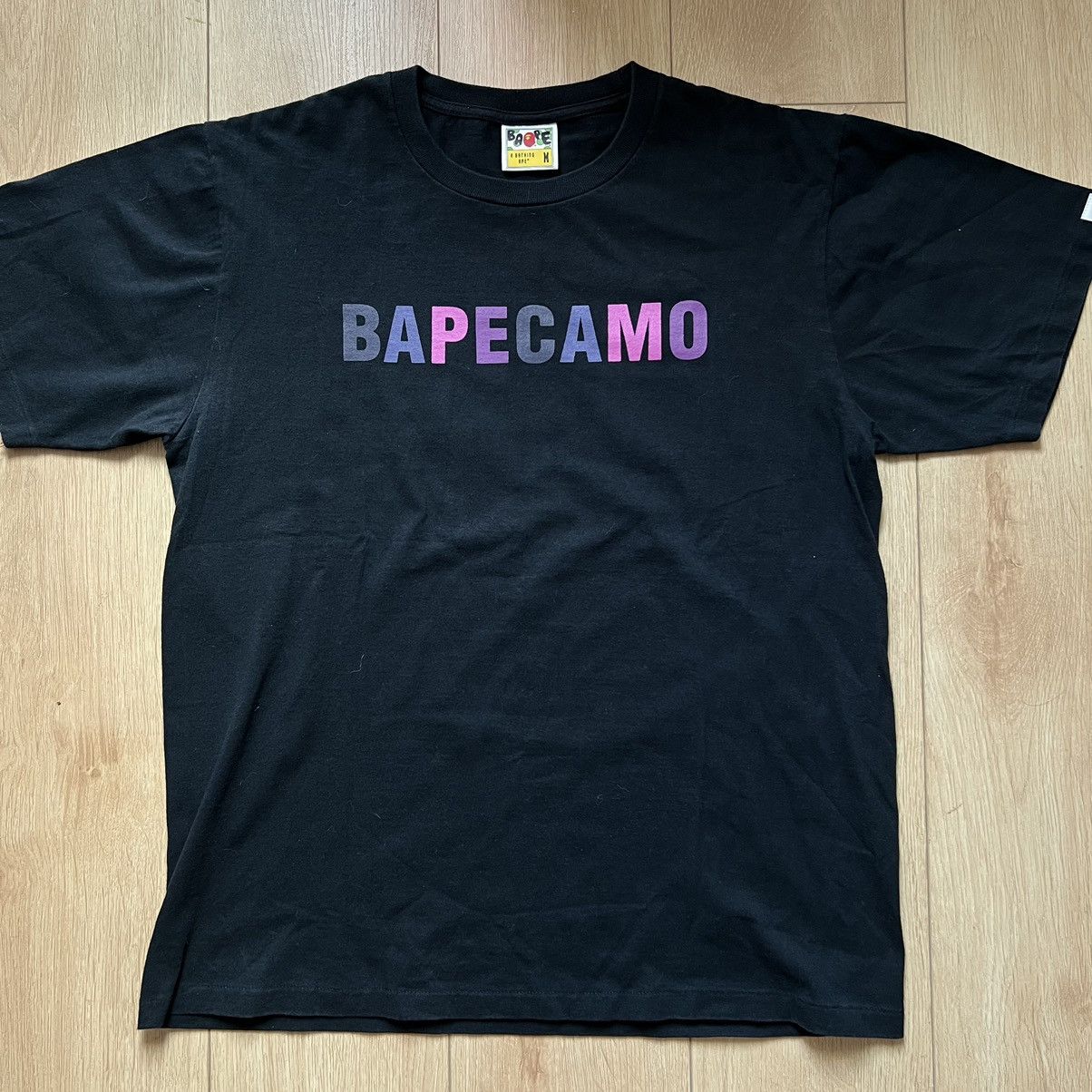 image of Color Camo Bapecamo Tee in Black, Men's (Size Medium)
