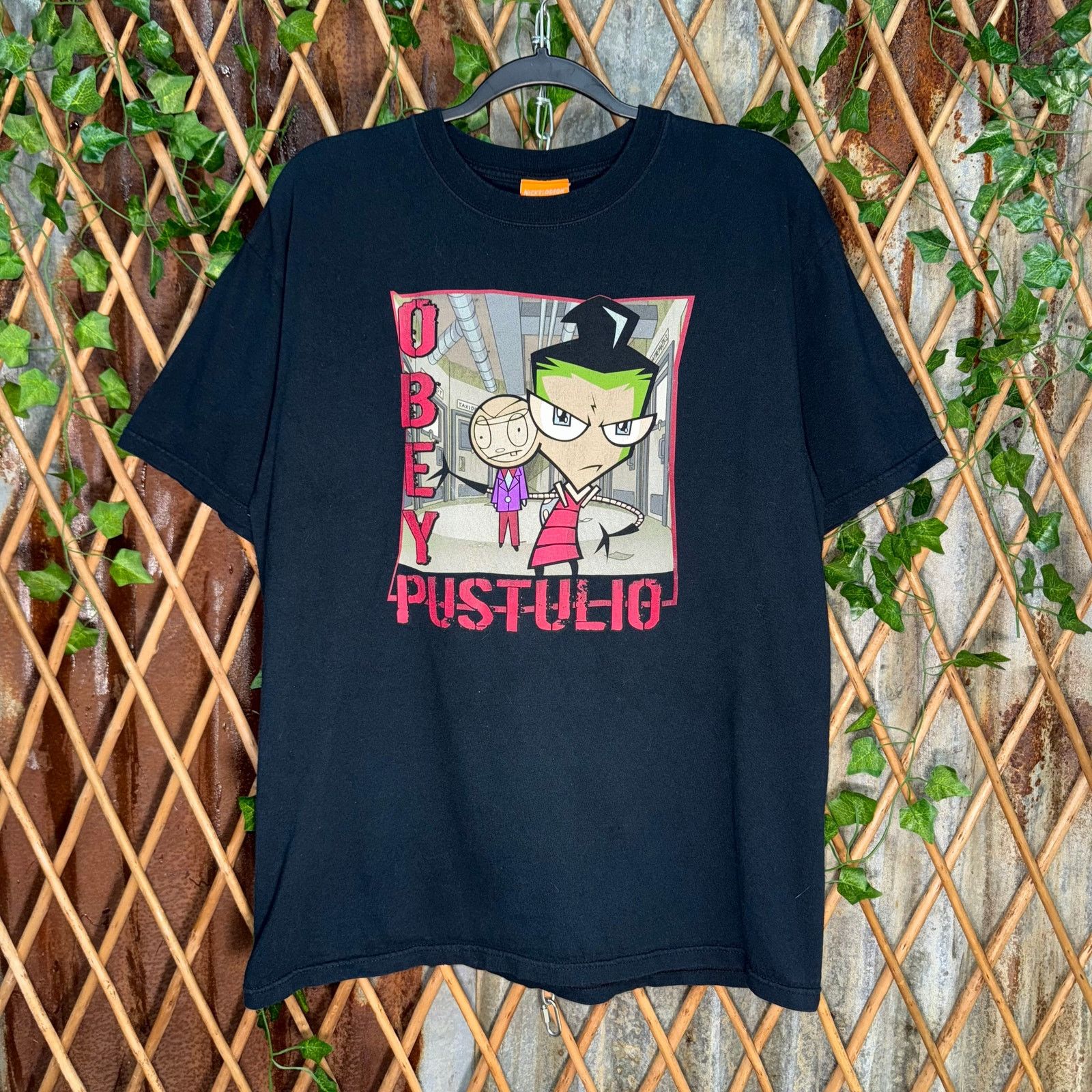 Nickelodeon Vintage Y2K obey Pustulio invader zim nickelodeon t-shirt ...