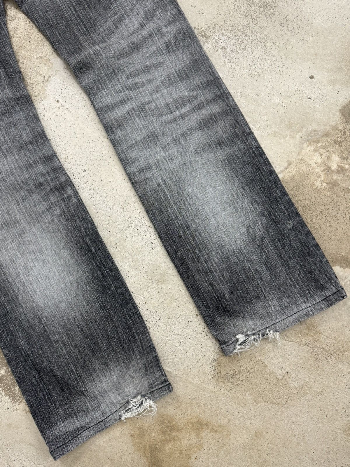 Nicole Club Monsieur Nicole 1974 Whisker Straight Leg Distressed Pants Size US 32 / EU 48 - 14 Thumbnail
