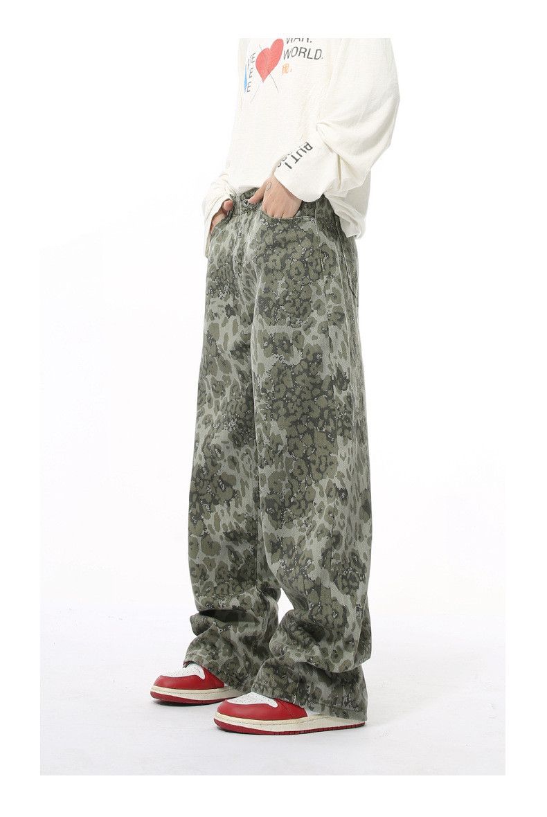 Japanese Brand American retro leopard print street hip-hop washed trousers Size US 32 / EU 48 - 3 Thumbnail
