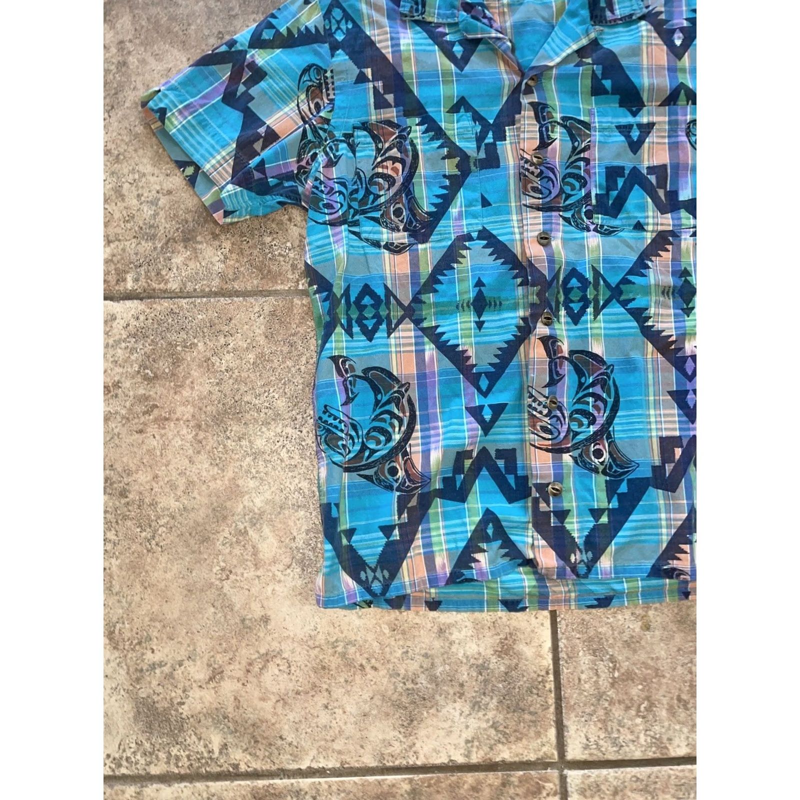 Polo Ralph Lauren Polo Ralph Lauren Hawaiian Style Button-Down Shirt Mens Size M Blue Shirt Button-Up Short Sleeve Mens Size US M / EU 48-50 / 2 - 3 Thumbnail
