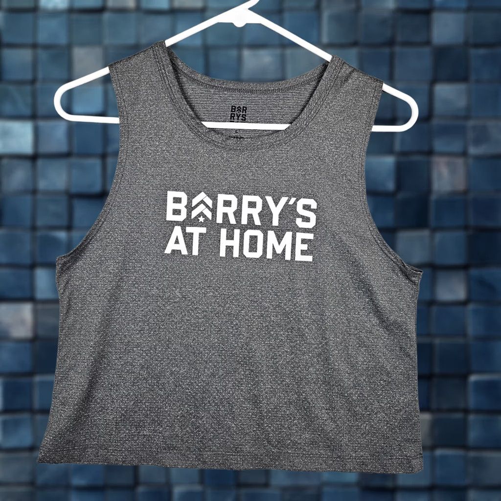 Vintage Barrys Tank Top Women’s Gray L Activewear Top Sleeveless Shirt Fitness Barrys Regular fit Size L Women Purple? Size L / US 10 / IT 46 - 1 Thumbnail