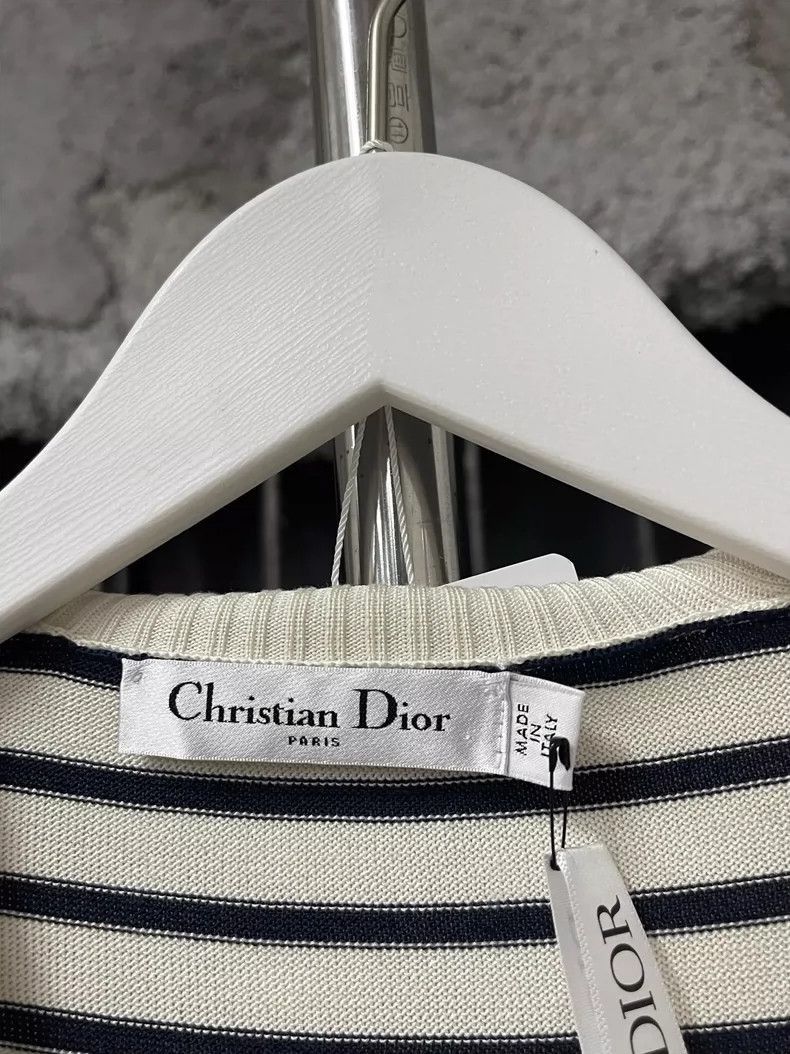 Dior Dior Striped Long Sleeve Knit Top-2506 Size M / US 6-8 / IT 42-44 - 6 Thumbnail