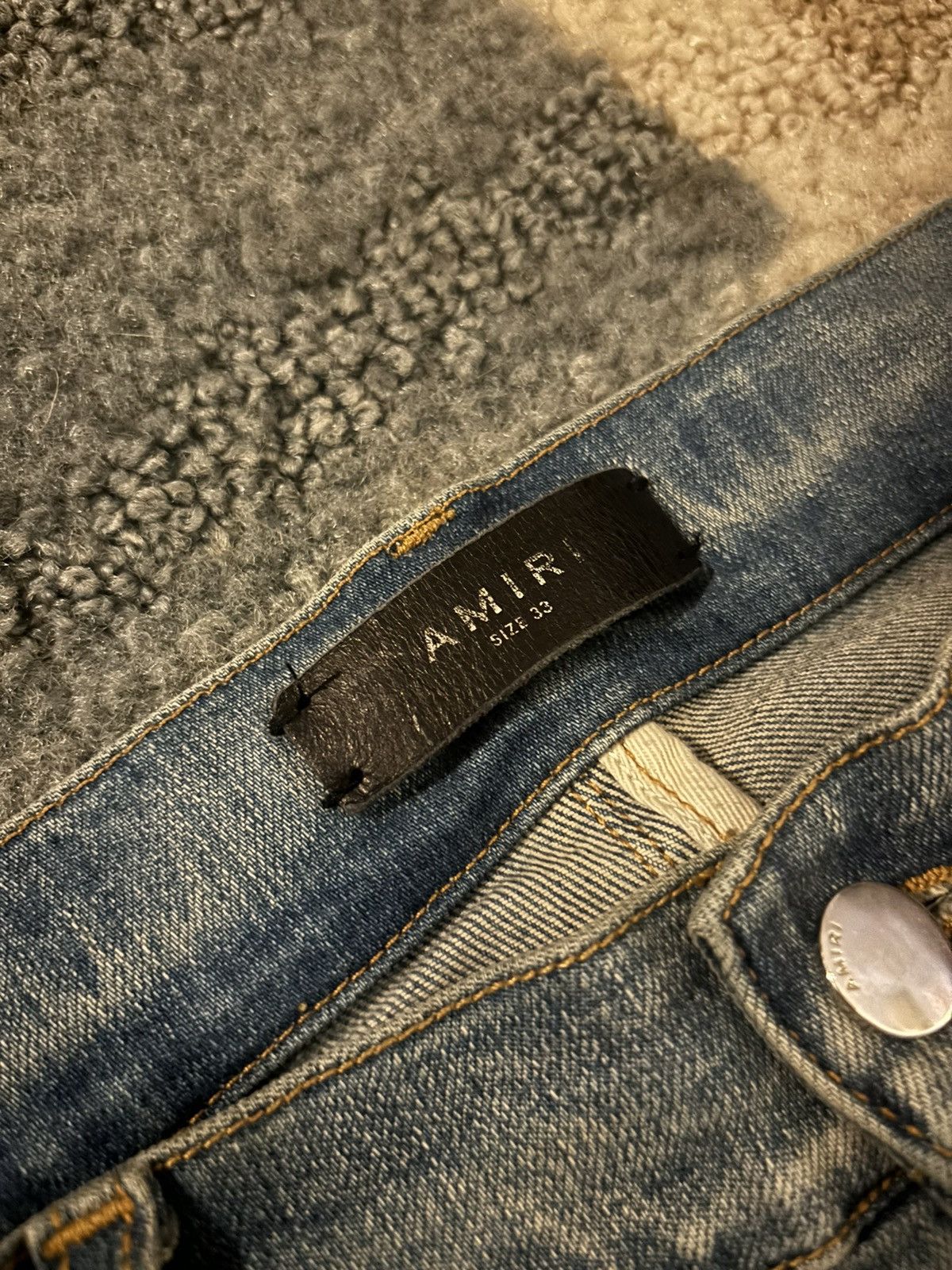 Amiri Amiri Quilt Patch Jeans Size US 33 - 2 Thumbnail
