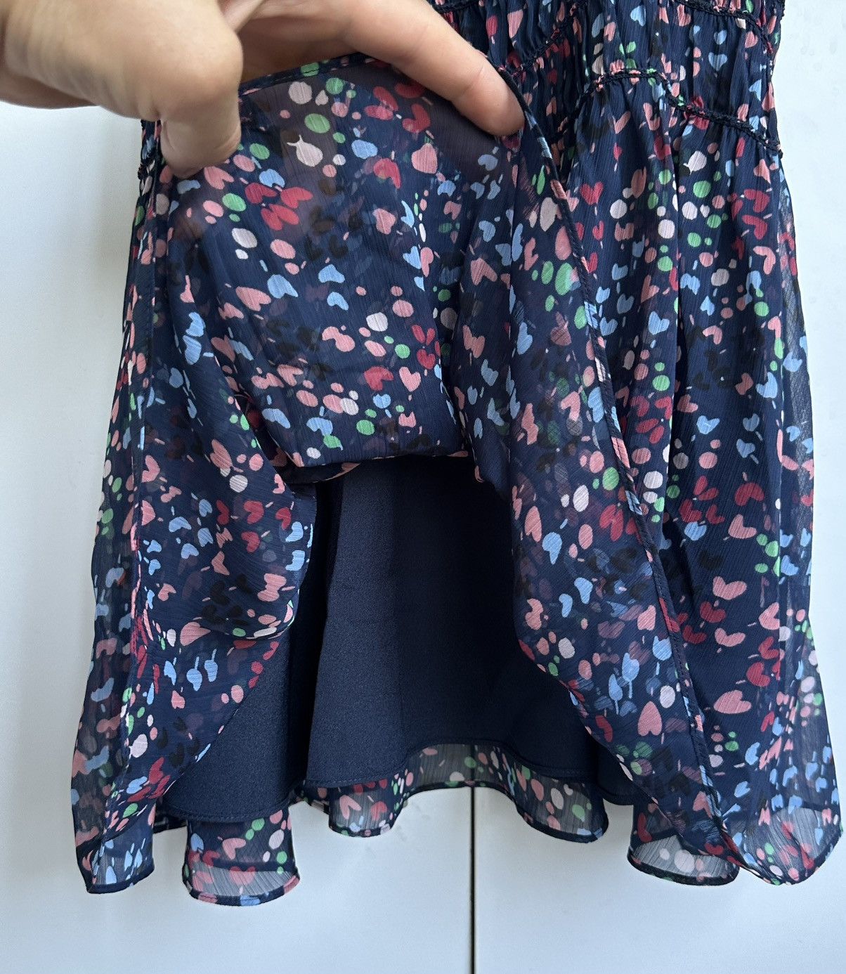 Ted Baker Ted Baker Mini Dress Womens Navy Casadee Smock Panel Wrap Size XS / US 0-2 / IT 36-38 - 13 Thumbnail