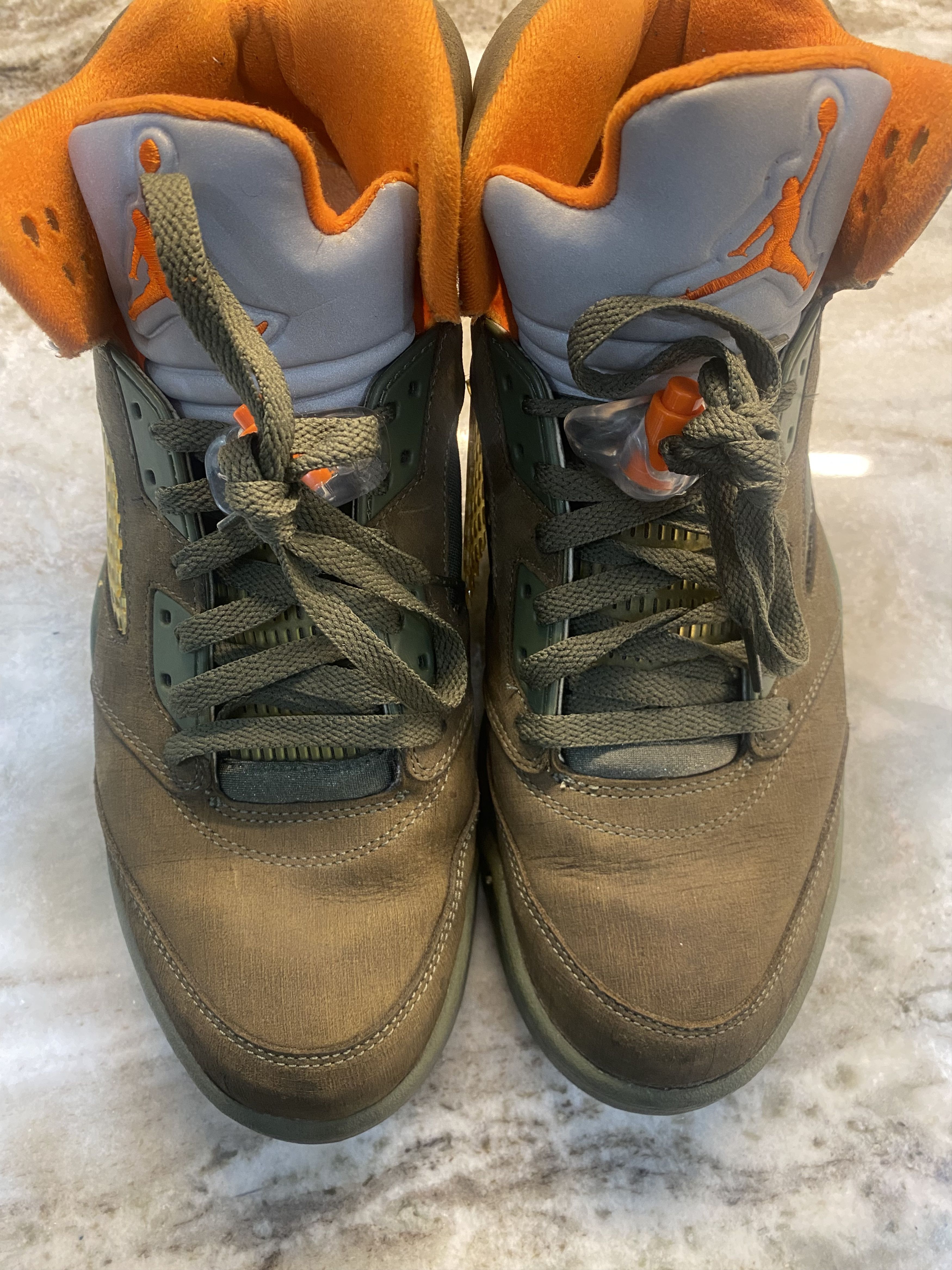 Nike 2006 Air Jordan 5 Retro LS 'Olive' Size US 11.5 / EU 44-45 - 14 Thumbnail
