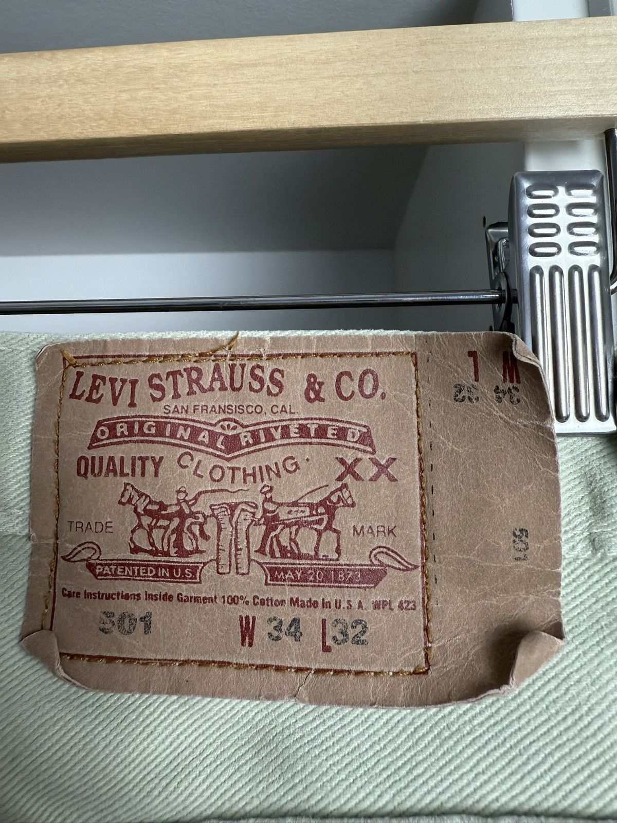 Levi's × Levi's Vintage Clothing Vintage 90s Levi’s 501 made in usa denim pants 34x32 jeans Size US 34 / EU 50 - 6 Thumbnail