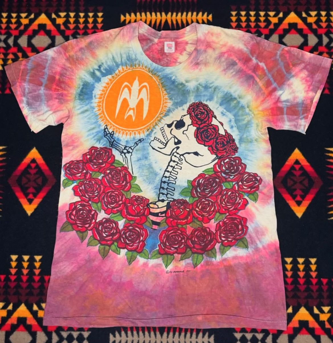Vintage 1977 Grateful Dead Ed Donohue “Spring from Night” Shirt Size US M / EU 48-50 / 2 - 1 Thumbnail