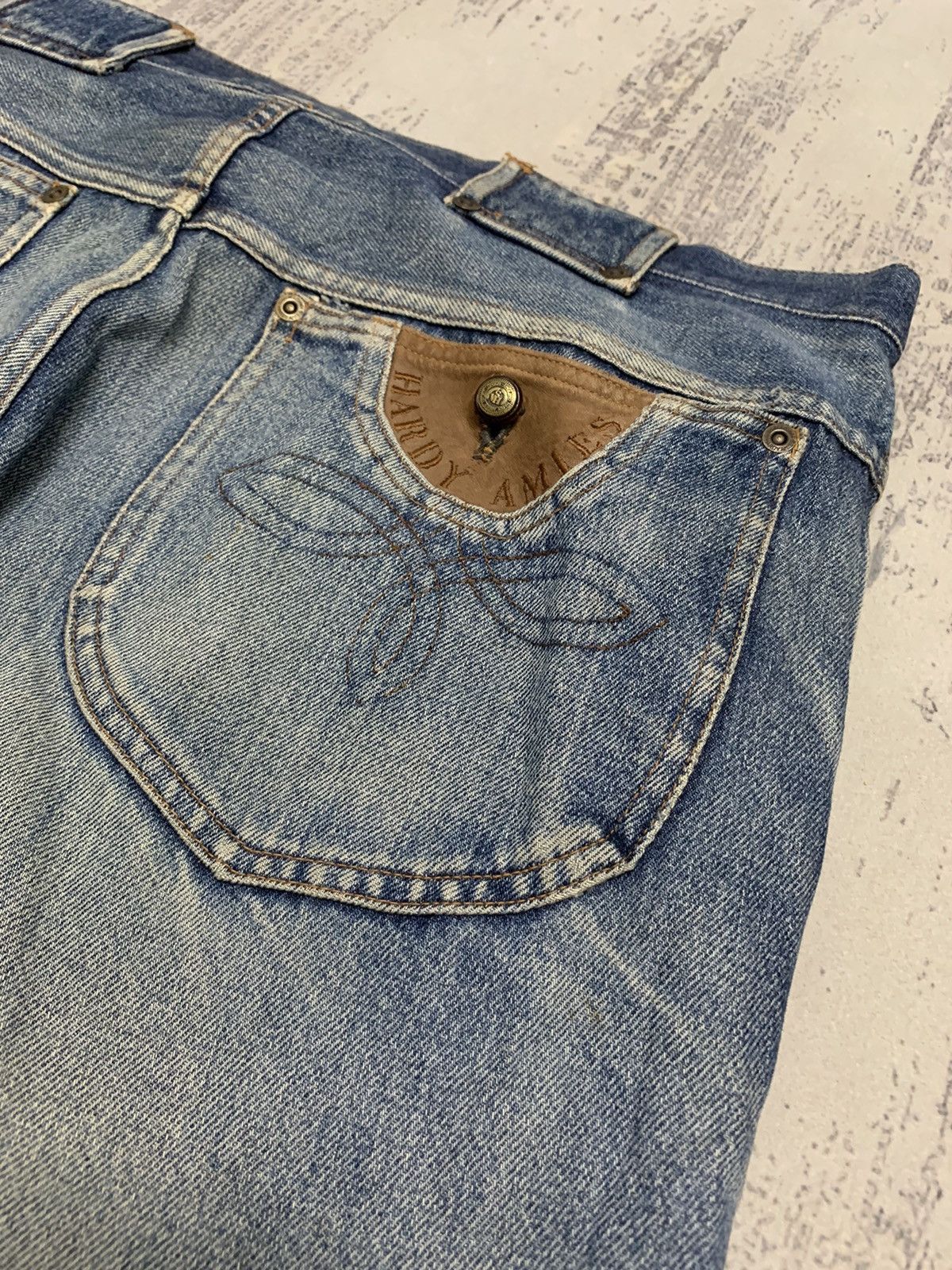 Hysteric Glamour Vintage Japanese Brand Distressed Baggy Style Jeans 36x28 Size US 36 / EU 52 - 16 Thumbnail