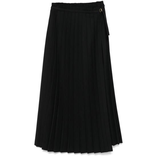 AMI Women Mid Skirts FSK313 PL0012 001 BLACK