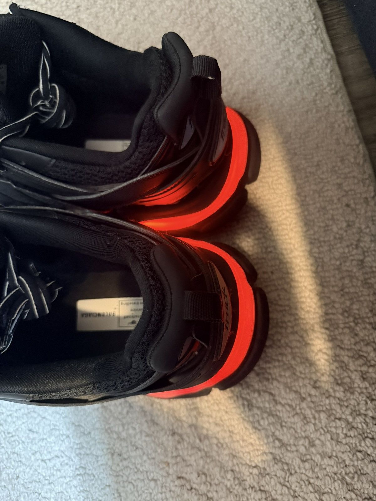 Balenciaga Size 10 - Balenciaga Track LED Sneaker Black Size US 10 / EU 43 - 9 Thumbnail