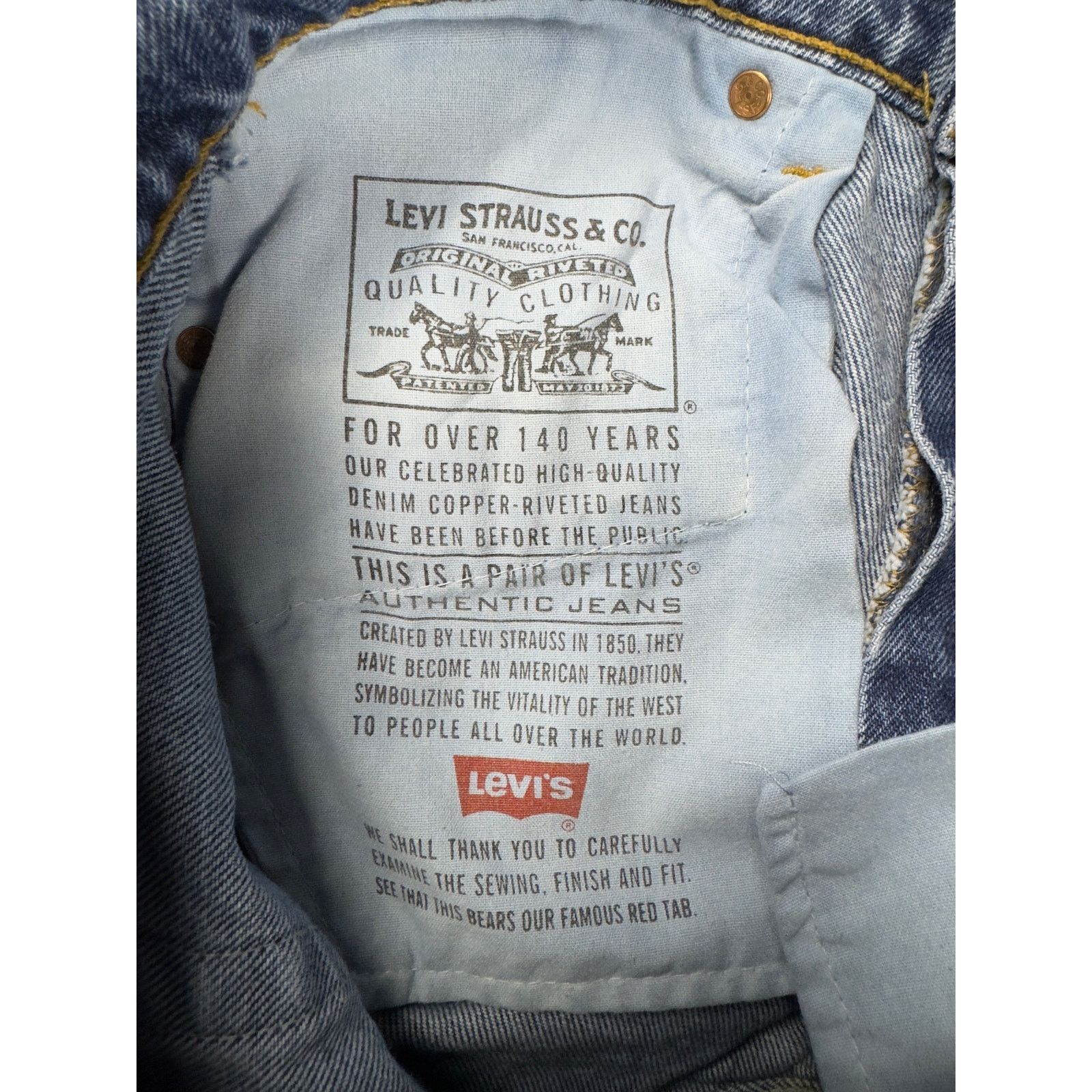 Levi's Vintage Levi’s 550 Women’s Relaxed Fit Tapered Leg Jeans 7 Size 26" / US 2 / IT 38 - 6 Thumbnail