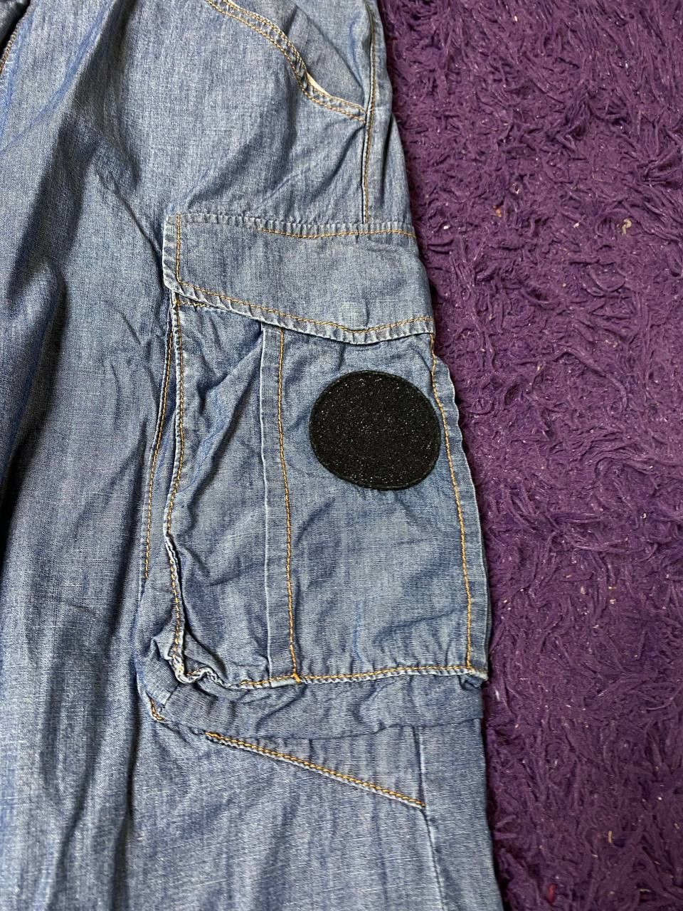 Ferre Vintage 90s Ferre Jeans crazy cargo denim pants with zippers Size 34" / US 12 / IT 48 - 7 Thumbnail