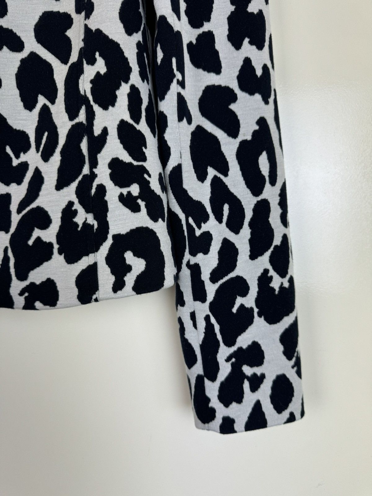 Wolford WOLFORD Wool Cotton Animal print jacket car coat Silk S Size S / US 4 / IT 40 - 3 Thumbnail