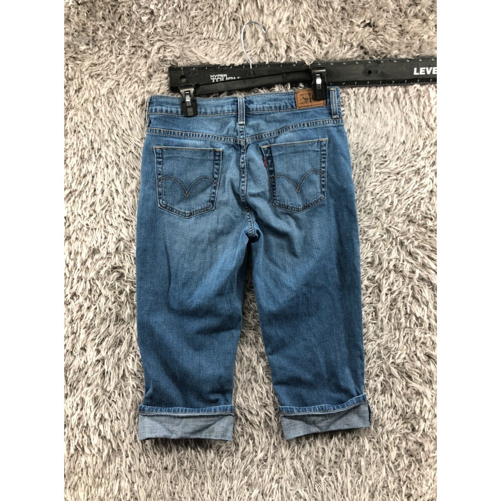 Levi's Levi's 515 Capri Jeans Size 8 Womens Medium Wash Blue Regular 5-Pocket Denim Cotton Belt Loops Mens Womens Boys Girls Size 30" / US 8 / IT 44 - 5 Thumbnail