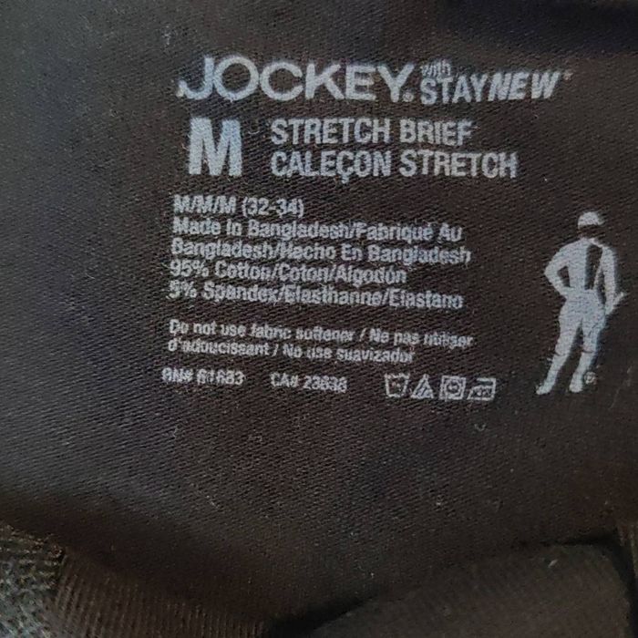 Jockey Jockey Black Brief Underwear Size M NWOT