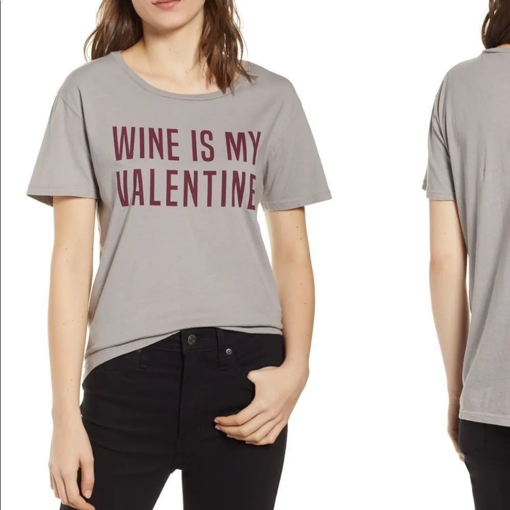 Other NWOT PST Project Social T Wine Is My Valentine Tshirt S Size S / US 4 / IT 40 - 1 Thumbnail