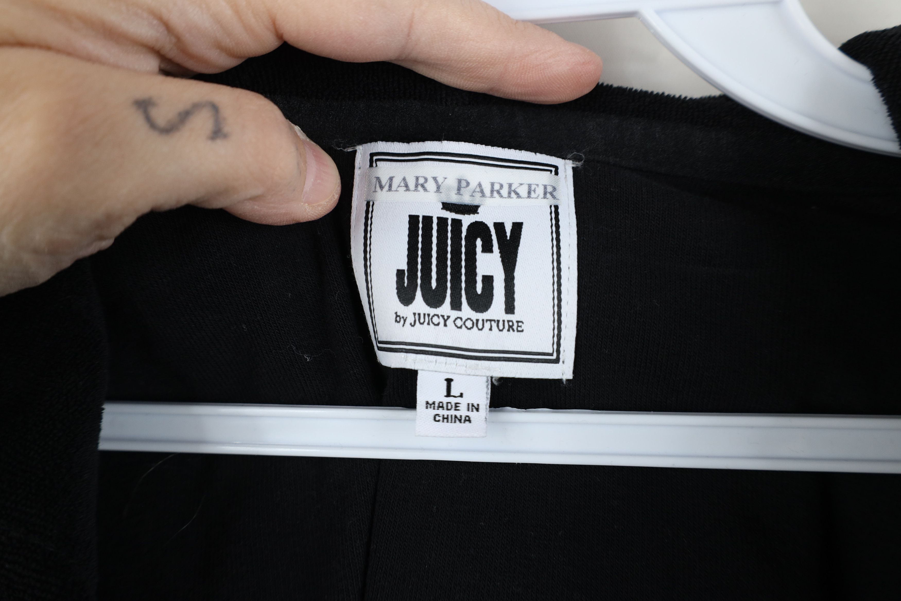 Juicy Couture Vintage Y2K Juicy Couture Babydoll Terry Cloth Hoodie Black Size L / US 10 / IT 46 - 9 Thumbnail